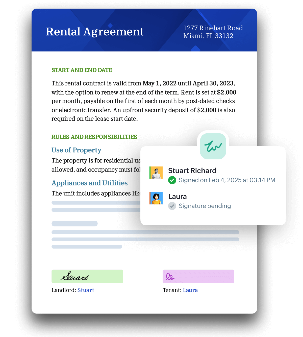 Draft to signature collection, all from one place